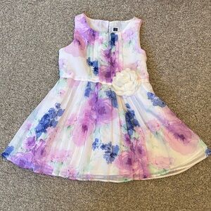 Janie and Jack Purple and Blue Floral Dress 18-24m (Easter)!